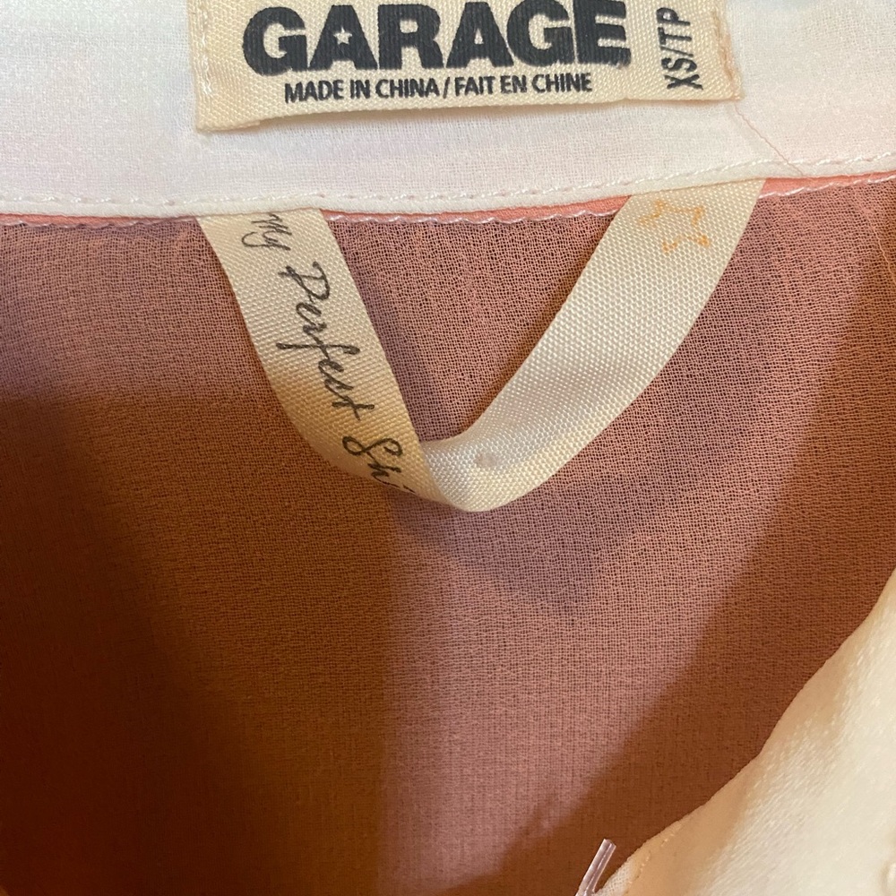 Sheer Button Down Blouse - image 5